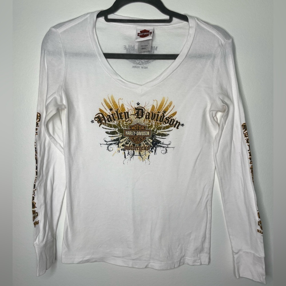 Harley-Davidson 2012 New York v neckline long sleeve